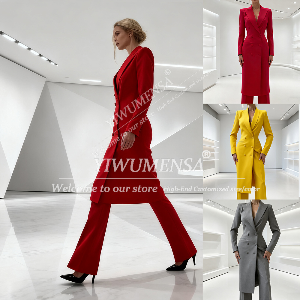 Womens Blazer - Trajes elegantes lisos para mujer, 2