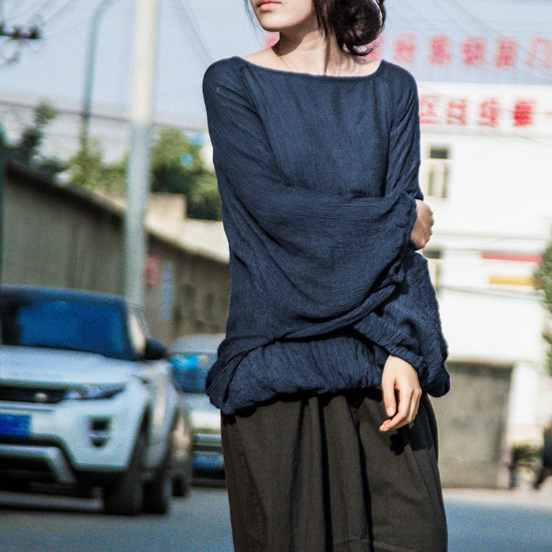 Silk Blouse - Blusas Casuales de Talla Grande para