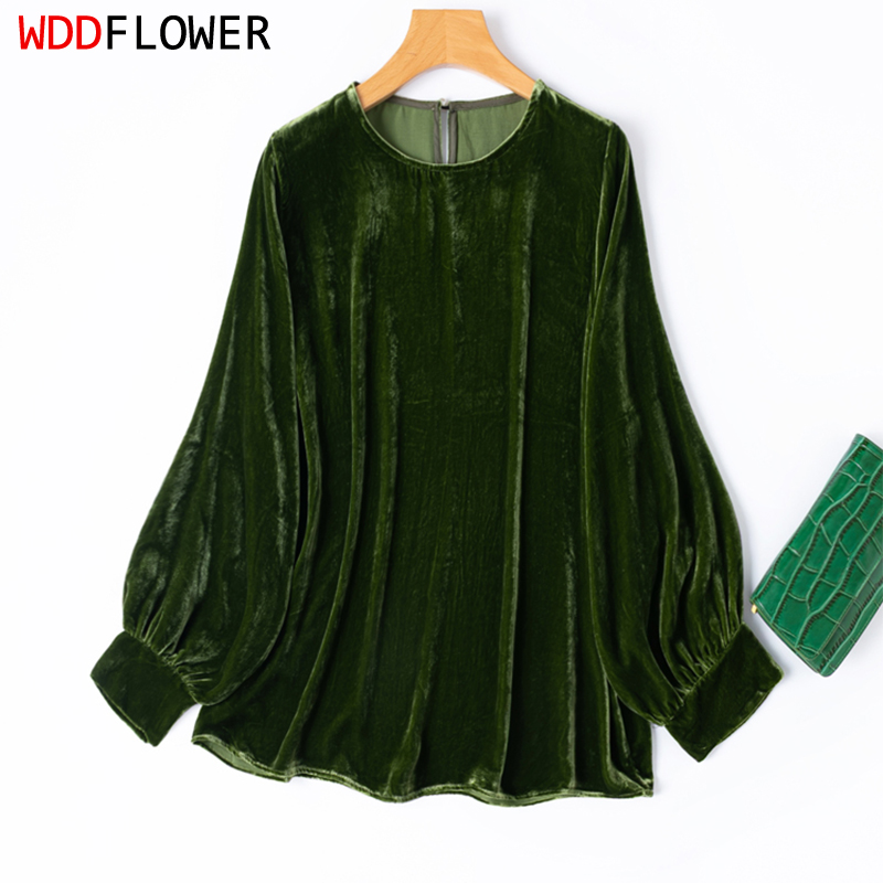 Silk Blouse - Blusa de terciopelo de seda para