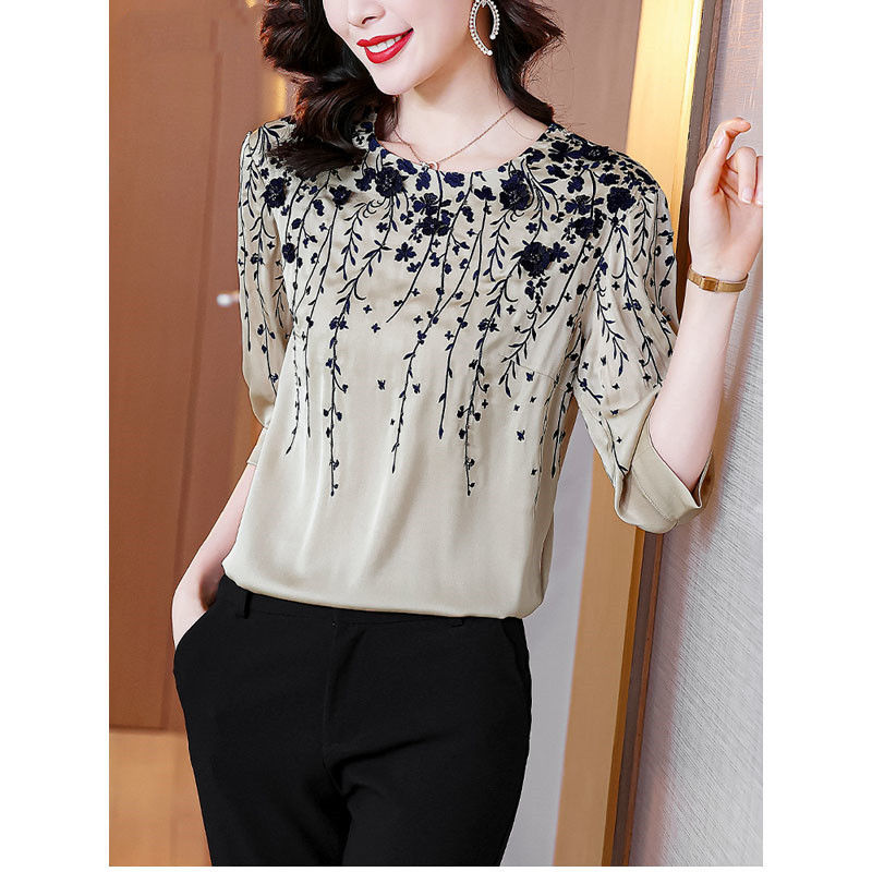 Blusa de satén de seda para mu - Silk Blouse reseña y precio