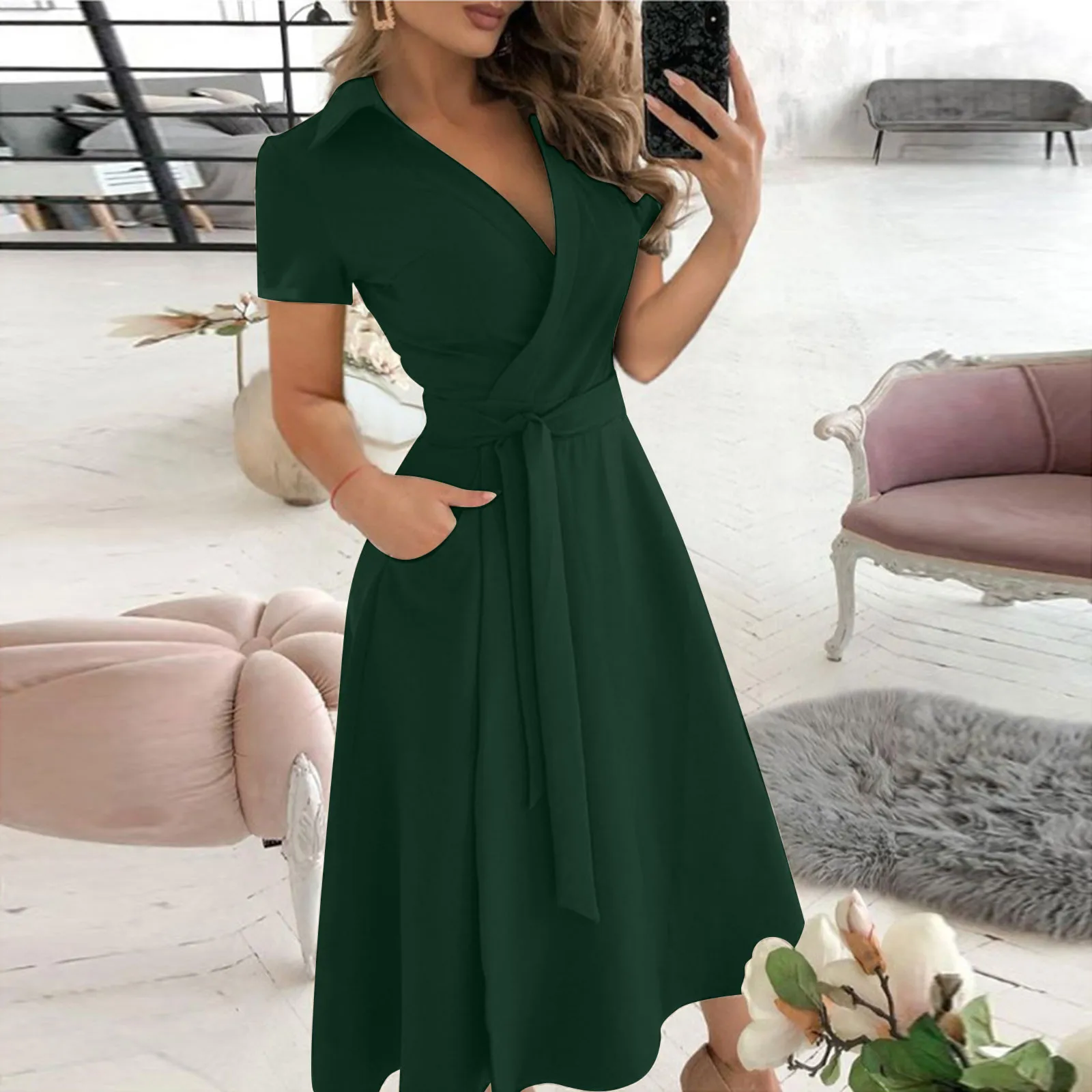 Primavera Verano moda Oficina  - Women'S Red Formal Wear reseña y precio