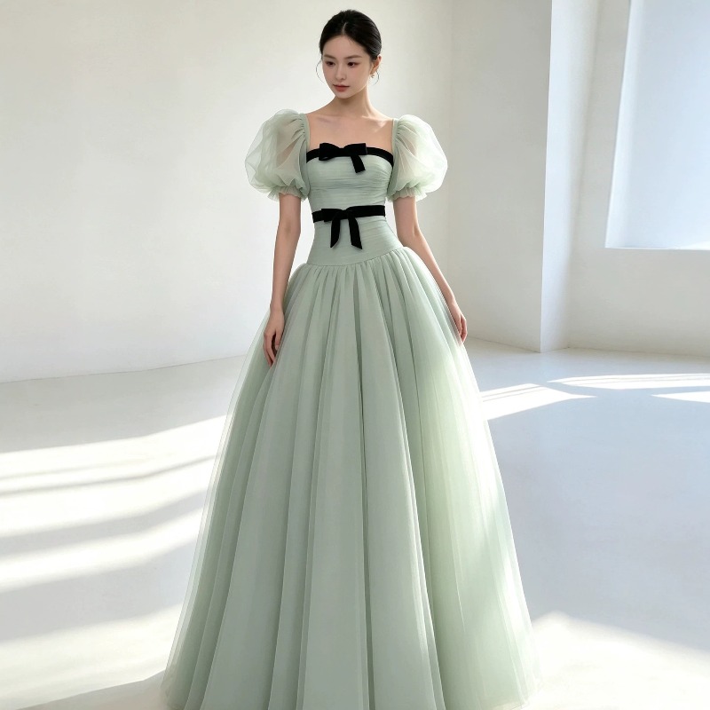 Nuevo Vestido de Noche Verde p - Evening Gown reseña y precio