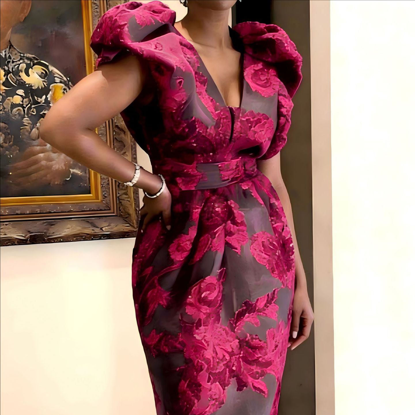 Vestido de Cóctel QMANSHA Tall - Midi Dress reseña y precio