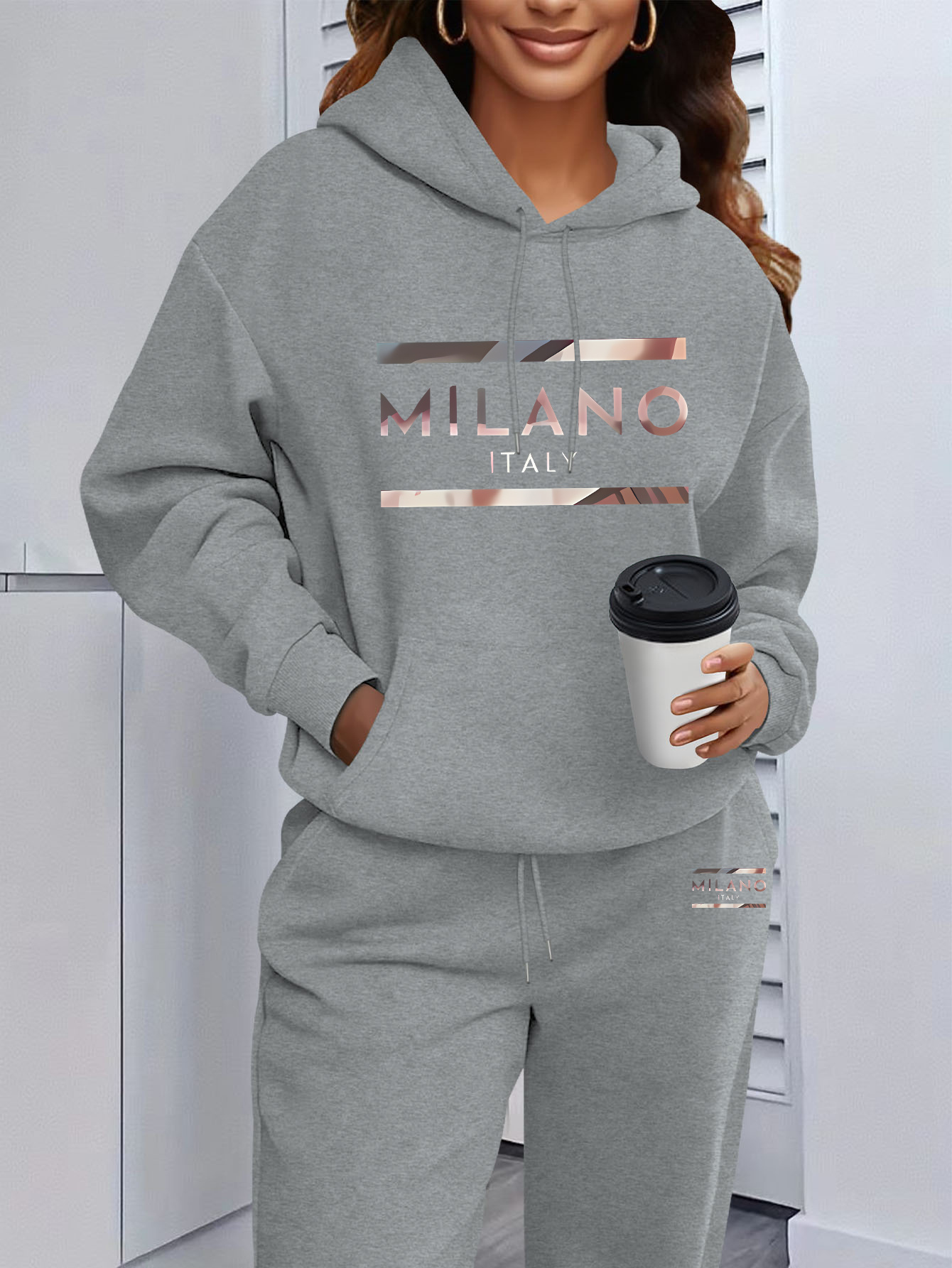 Conjunto de sudadera con capuc - Womens Suit reseña y precio